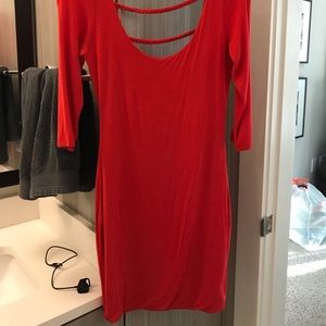 Sexy red cotton dress!